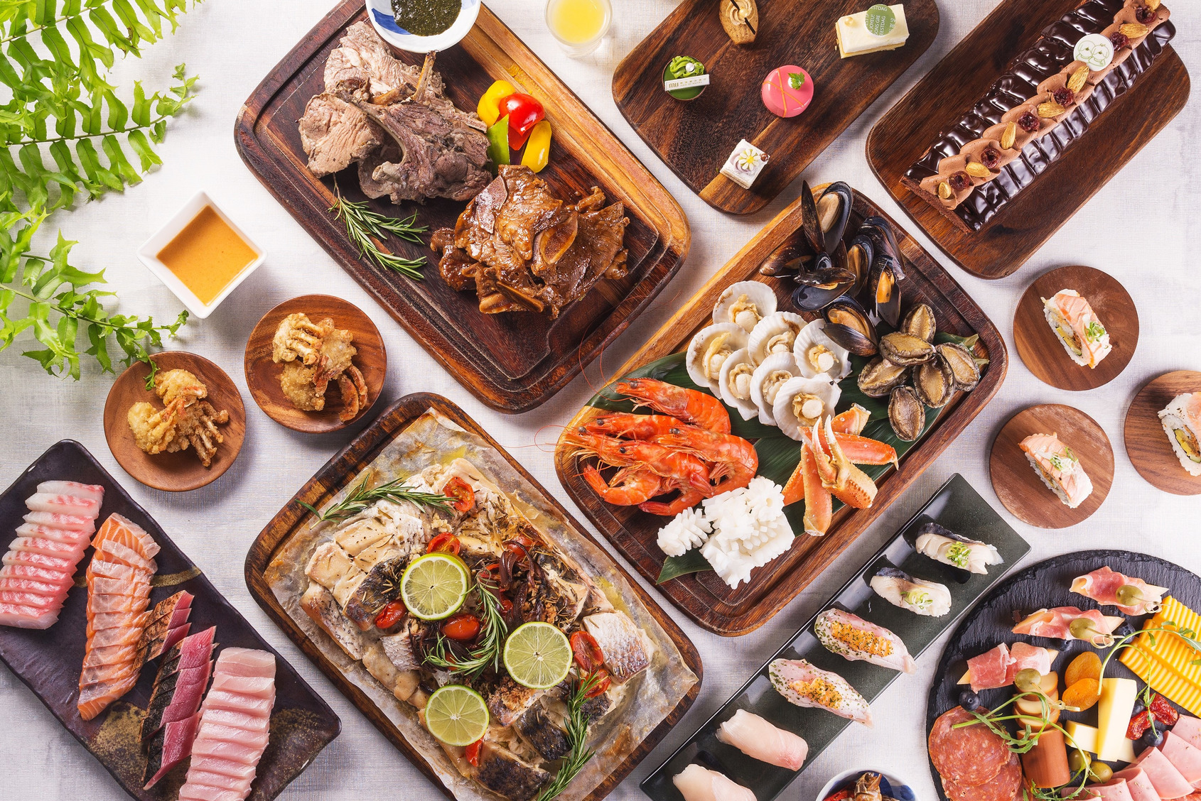 入住當日MU TABLE自助餐廳晚餐兩客